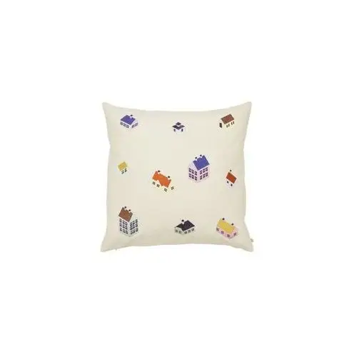 Broste copenhagen Dekoracje bożonarodzeniowe cushion cover 'house' cotton