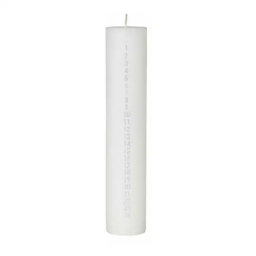 Broste copenhagen świeca adwentowa rustic pure white