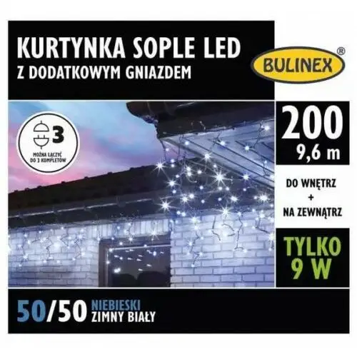 Kurtyna sople 100 Led 9,6m 13-570 Bulinex