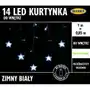 Kurtyna świąteczna 14 LED 1 m z gwiazdkami biała Sklep on-line