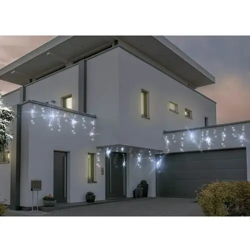 Bulinex Kurtyna zewnętrzna sople 100 led flesz 4,8 m biała