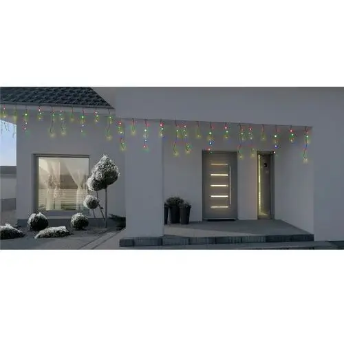 Kurtyna zewnętrzna Bulinex sople 200 LED 9,6 m multikolor