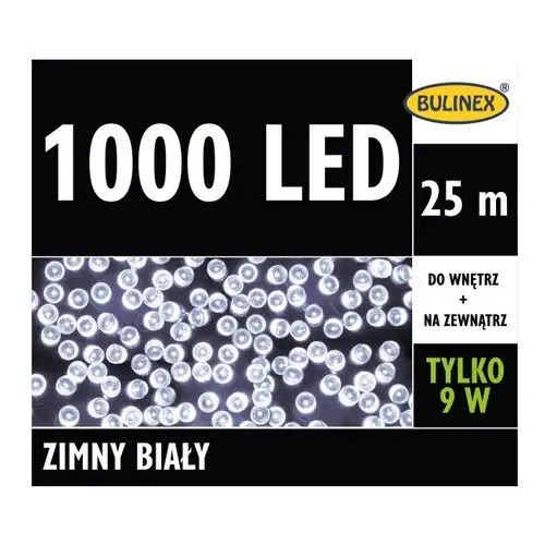 Bulinex Lampki led 1000l 25 m barwa zimna biała