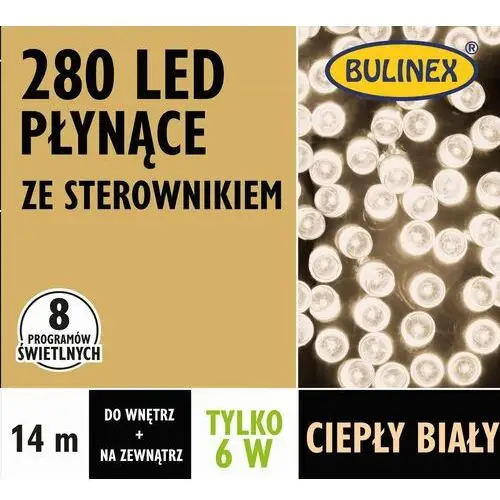 Lampki LED Bulinex 280L 25 m 8 funkcji barwa ciepła biała