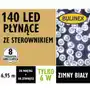 Lampki zewnętrzne Bulinex 140 LED sterowane 6,95 m białe Sklep on-line