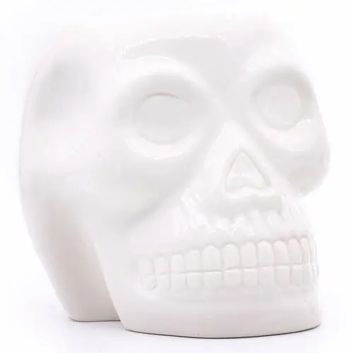 Candle brothers Kominek tradycyjny do wosku zapachowego ceramiczny - czaszka (skull)