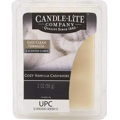 Candle-lite everyday collection intensywny zapachowy wosk w kostkach 2 oz 56 g - cozy vanilla cashmere Candle-lite company