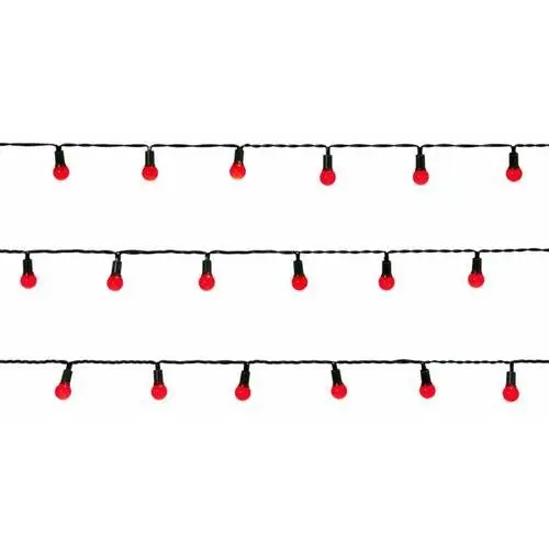 Castorama Lampki zewnętrzne kulki 120 led czerwone