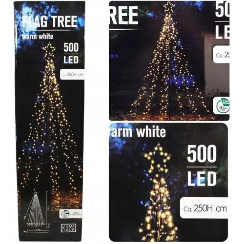 Choinka ogrodowa 500 led 2,5m Timer duża