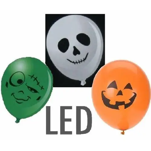 Balon Dekoracyjny Halloween Led 3Szt