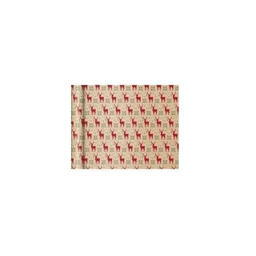 Papier ozdobny red reindeer 35 x 500 cm Clairefontaine