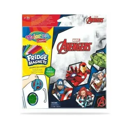 Magnes na lodówkę mix 6 wzorów Disney Kids Colorino Creative Avengers, Patio
