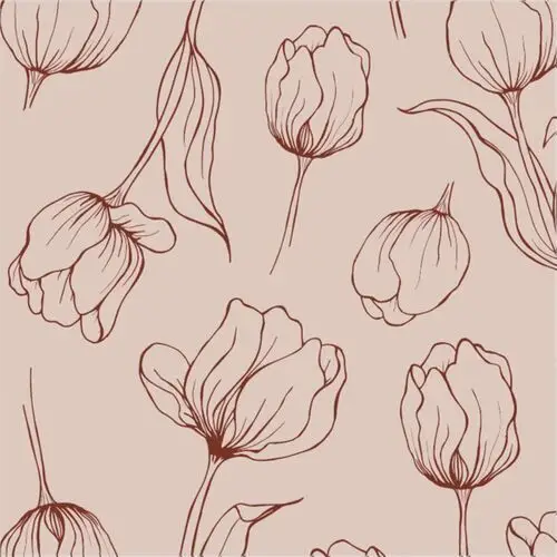 Serwetki tulipa 16x16 cm, 18-pak blush Cooee design