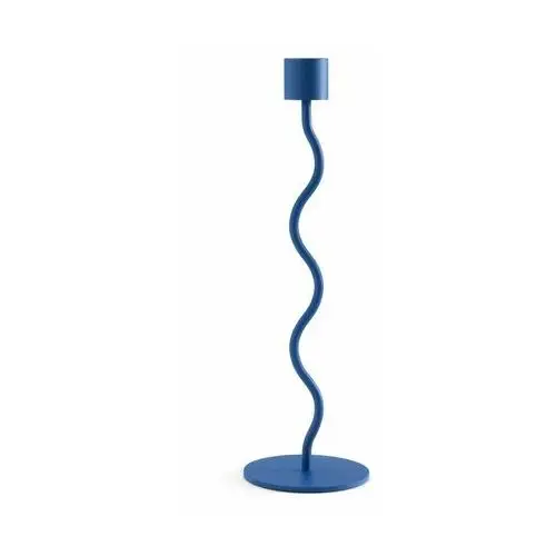 Cooee design świecznik curved 26 cm cobalt blue