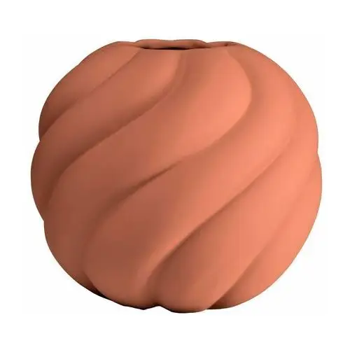 Wazon twist ball 20 cm brick red Cooee design