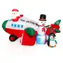 Dekoracja dmuchana świąteczny samolot Świętego Mikołaja Sklep on-line