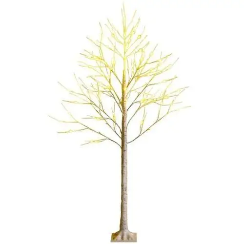 Drzewko lampka 150 cm imitacja brzozy ze światełkami led Costway