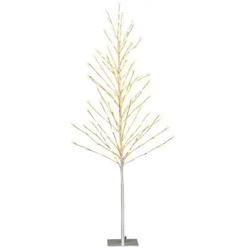Drzewko lampka 155 cm imitacja brzozy ze światełkami led Costway
