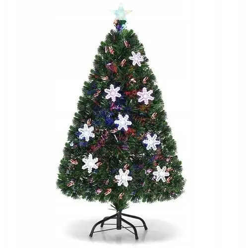 Sztuczna choinka świąteczna z światłami led 120cm Costway