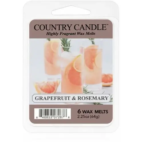 Country candle grapefruit & rosemary wosk do aromaterapii 64 g