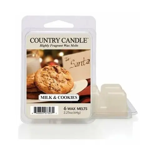 Country candle Milk & cookies - wosk zapachowy 64 gram