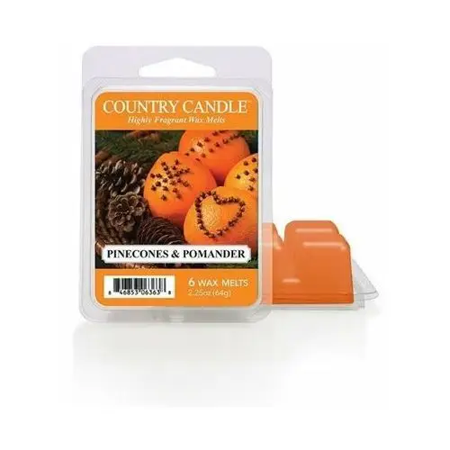 Pinecone & Pomander - Country Candle - wosk zapachowy 64 gram