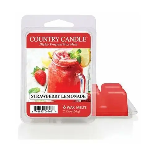 Country candle Strawberry lemonade - wosk zapachowy 64 gram