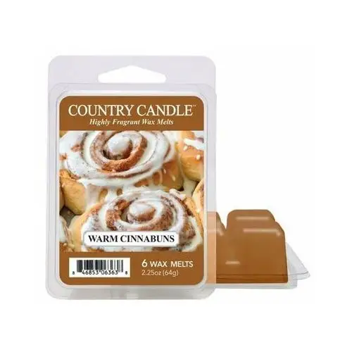 Warm Cinnabuns - Country Candle - wosk zapachowy 64 gram