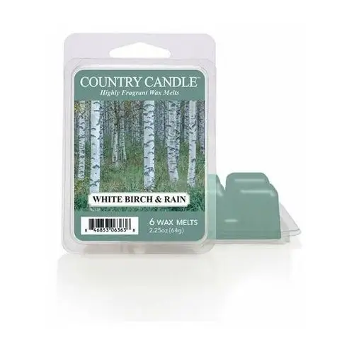 White Birch and Rain - Country Candle - wosk zapachowy 64 gram