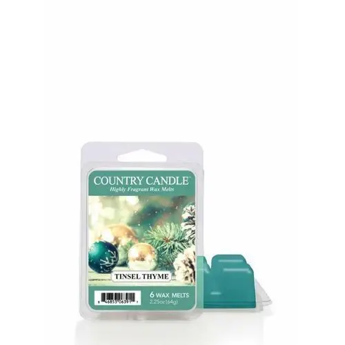 Country candle Wosk zapachowy tinsel thyme 'potpourri', 64 g