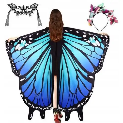 Damska peleryna ze skrzydełkiem motyla kostium cosplayowy peleryna ze skrzydełkiem motyla