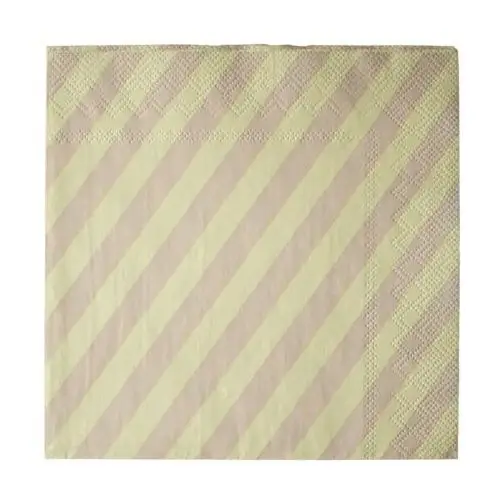 DBKD Serwetki papierowe Stripe 33x33 cm 20 szt. Yellow