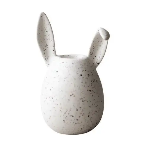 Dbkd świecznik rabbit 13 cm white dot