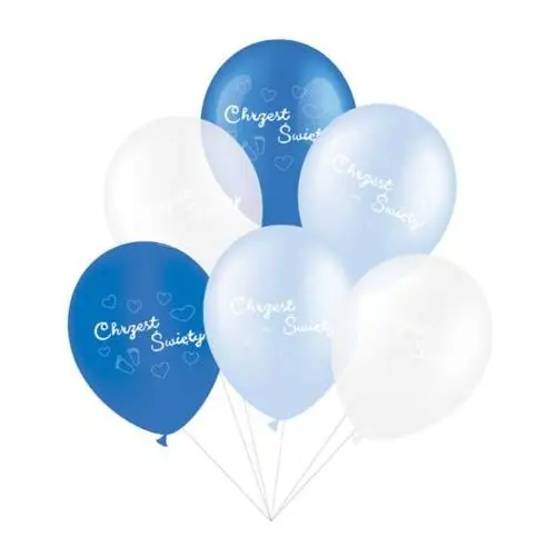 Zestaw balonów CHRZEST ŚWIĘTY - ROYAL BLUE 30cm - 6 sztuk, Z11