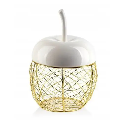 Dekoracyjny koszyk w kształcie jabłka Figurka