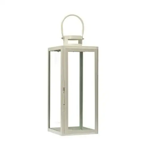 Lampion metalowy elegance white 50 cm Dekoria