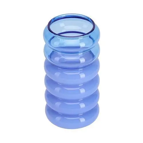 Design letters bubble 2-w-1 wazon i świecznik 13,5 cm blue