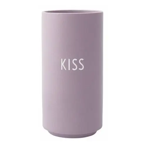 Fioletowy porcelanowy wazon kiss, wys. 11 cm Design letters