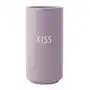 Fioletowy porcelanowy wazon kiss, wys. 11 cm Design letters Sklep on-line