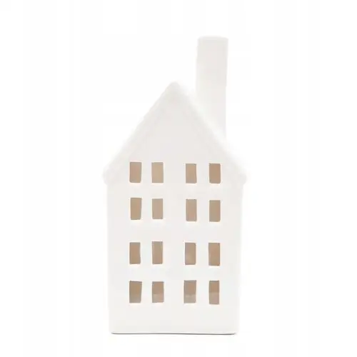 Domek z ledem Cozy Home ceramiczny 10x8x21 cm Homla