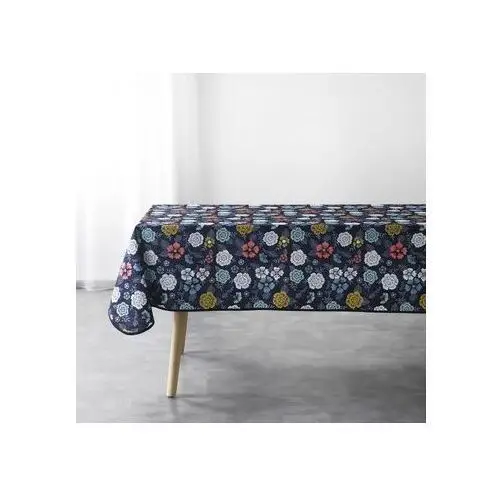 Obrusy Douceur d intérieur NAPPE RECTANGLE 150 x 240 CM POLYESTER IMPRIME LILY BLEU