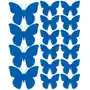 Drago Naklejki na ścianę, motylki, niebieskie matowe, 32 sztuki Sklep on-line