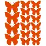 Drago Naklejki na ścianę, motylki, pomarańczowe z połyskiem, 32 sztuki Sklep on-line