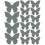 Naklejki na ścianę, motylki, szare matowe, 32 sztuki Drago Sklep on-line