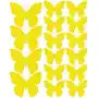 Drago Naklejki na ścianę, motylki, żółte z połyskiem, 32 sztuki Sklep on-line