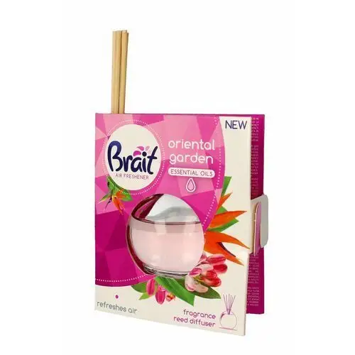 Brait air freshener patyczki odświeżające + płyn oriental garden 1op.(4 szt.+40ml) Dramers