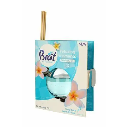 Brait air freshener patyczki odświeżające + płyn relaxing moments 1op.(4 szt.+40ml) Dramers