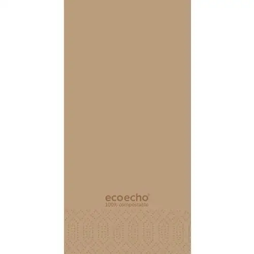Serwetki 2-warstwowe 40 x 40 cm ecoecho brązowe (1500 szt.) Duni