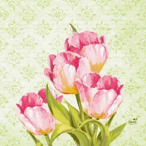 Serwetki 3-warstwowe 33 x 33 cm Love Tulips (500 szt.)