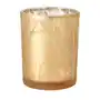 Świecznik szklany 100 x Ø 80 mm Shimmer piaskowy (6 szt.) Sklep on-line
